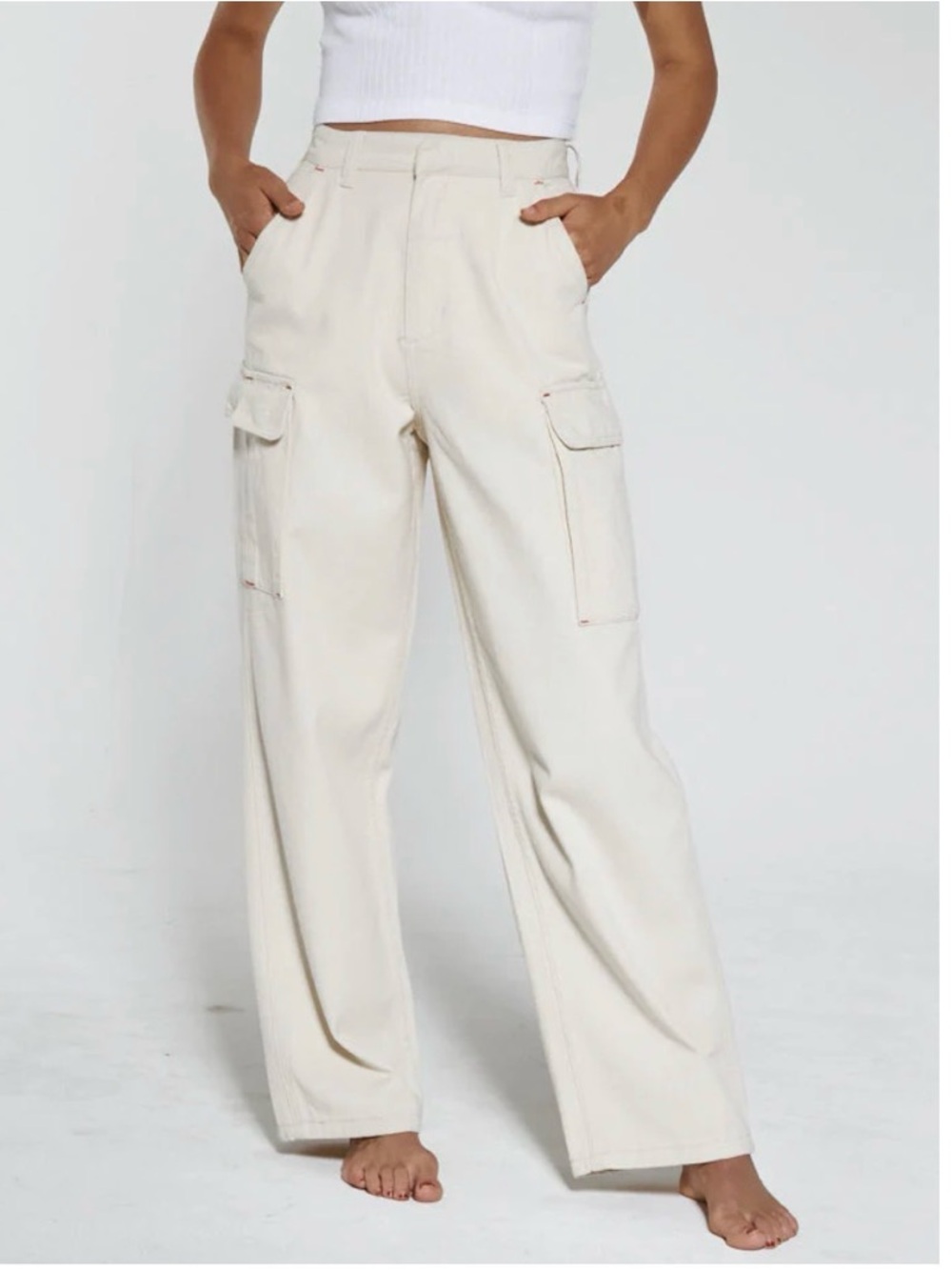 Thrills high waist baggy carpenter pants
